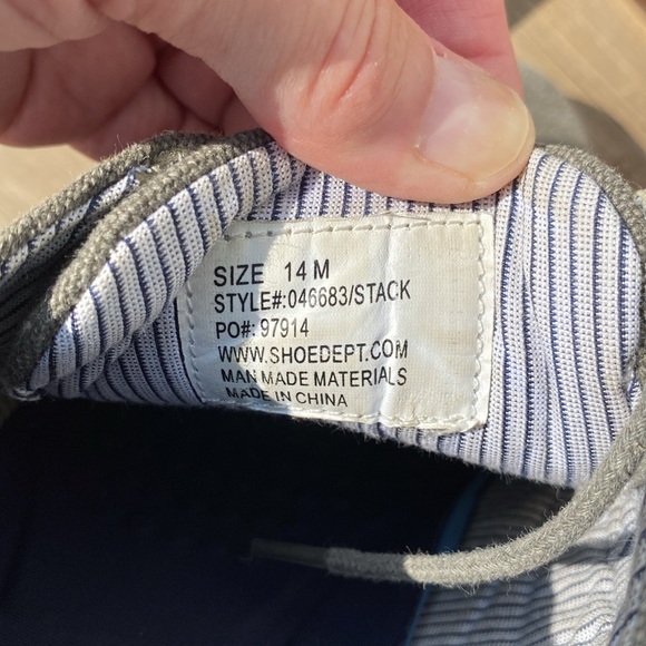 Ashford Hayes men’s grey canvas sneaker/shoe loafer size 14. - Picture 13 of 14